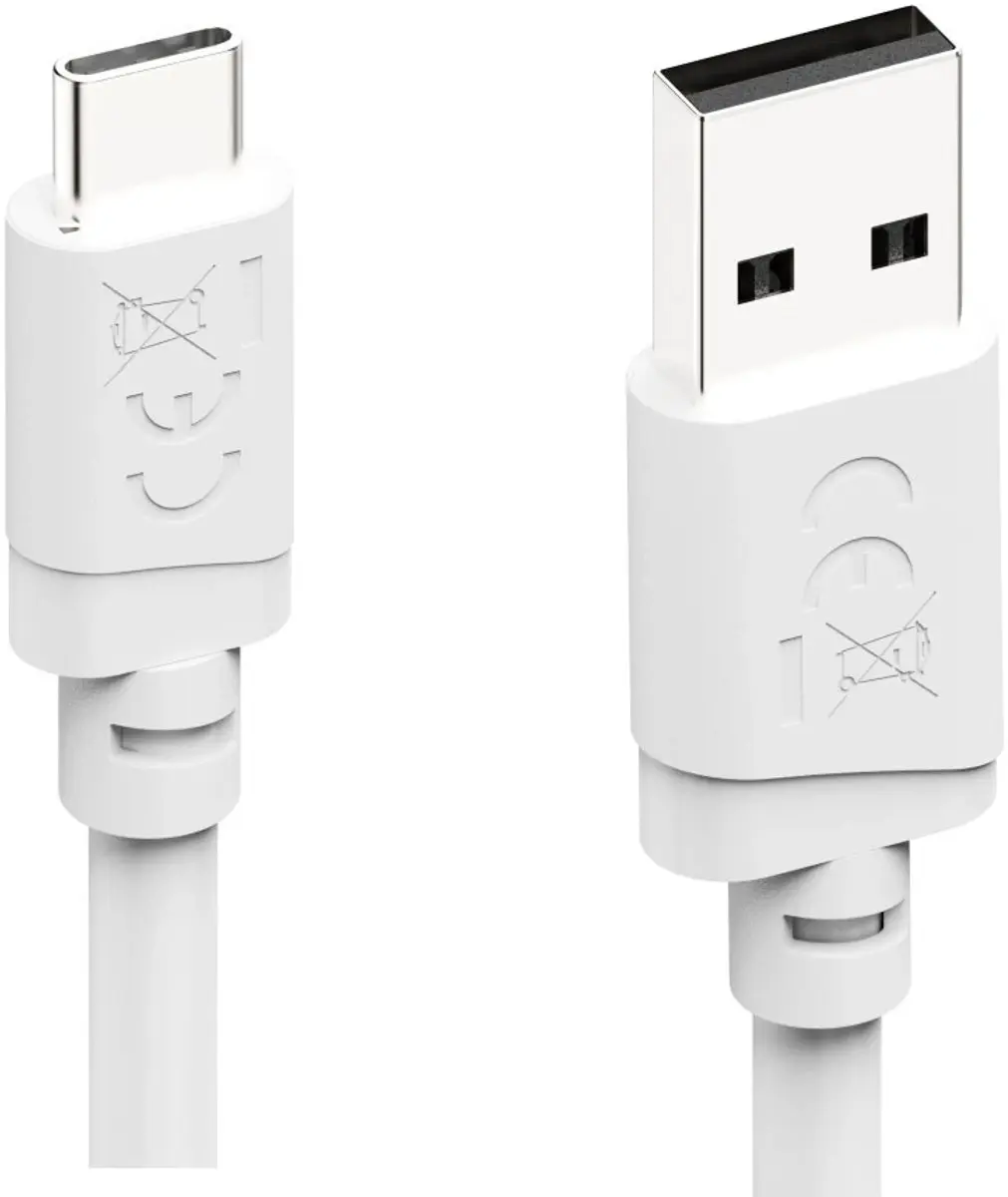 Hama USB 2.0 USB-A naar USB-C Laadkabel 2m - Wit