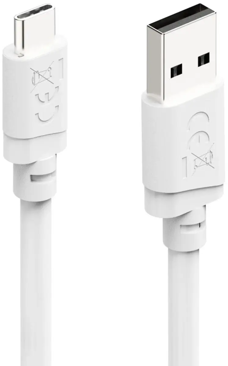 Hama USB 2.0 USB-A naar USB-C Laadkabel 2m - Wit
