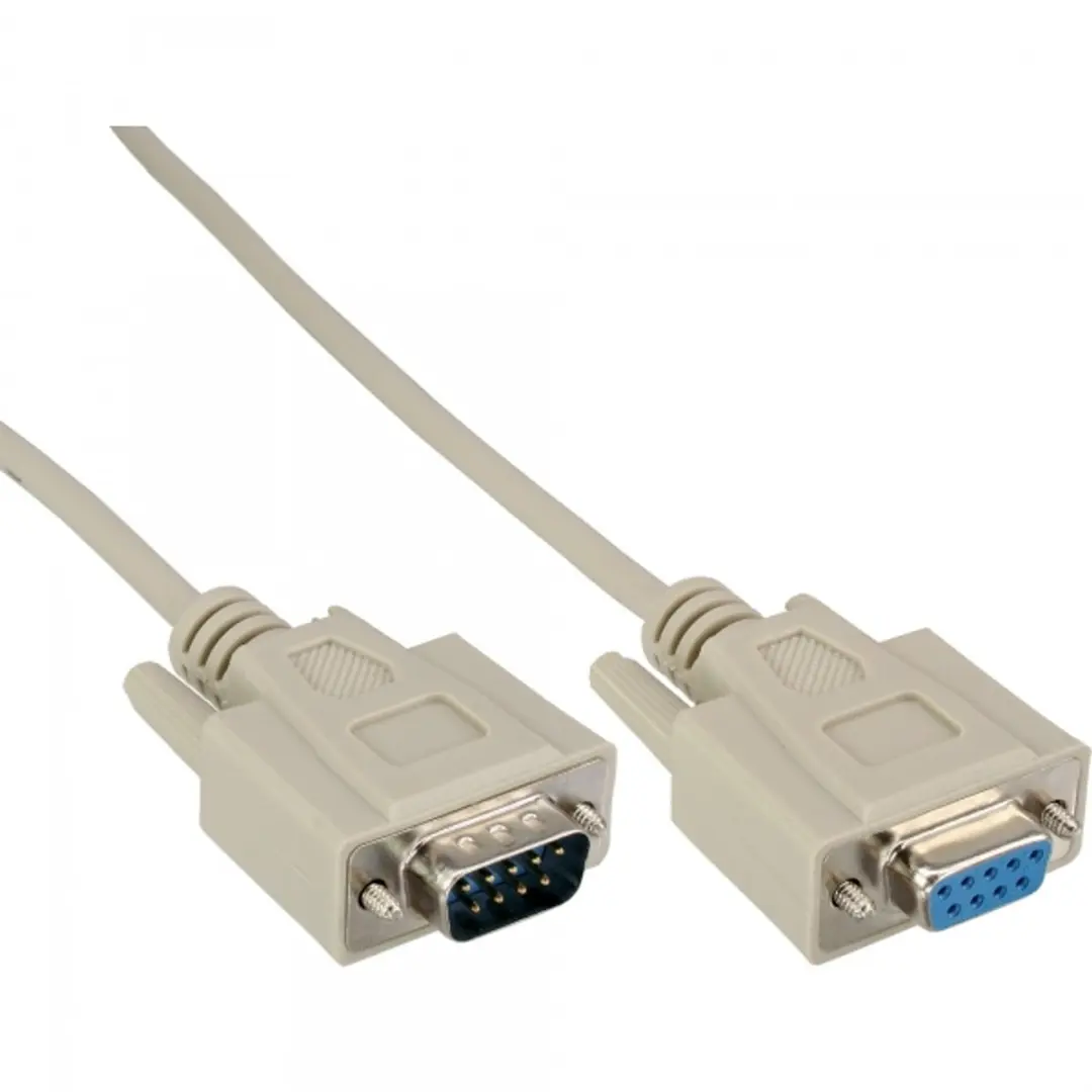 InLine RS232 Verlengkabel 9-pins 5m - Beige - afbeelding 6 van 6