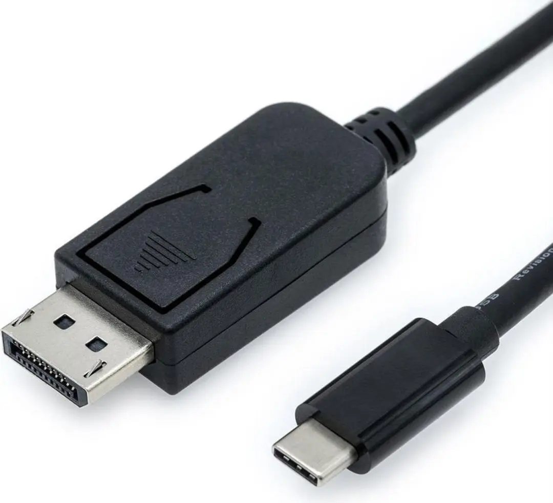 Value USB-C naar DisplayPort Adapterkabel 1.2 - 2m - Zwart