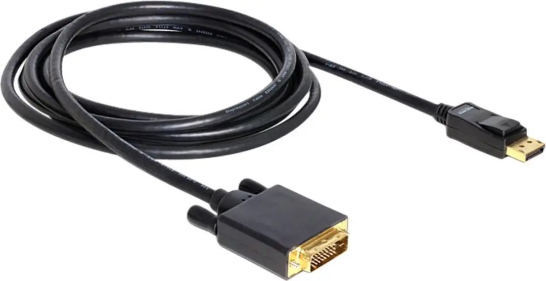Delock DisplayPort naar DVI Kabel - 3m - Zwart