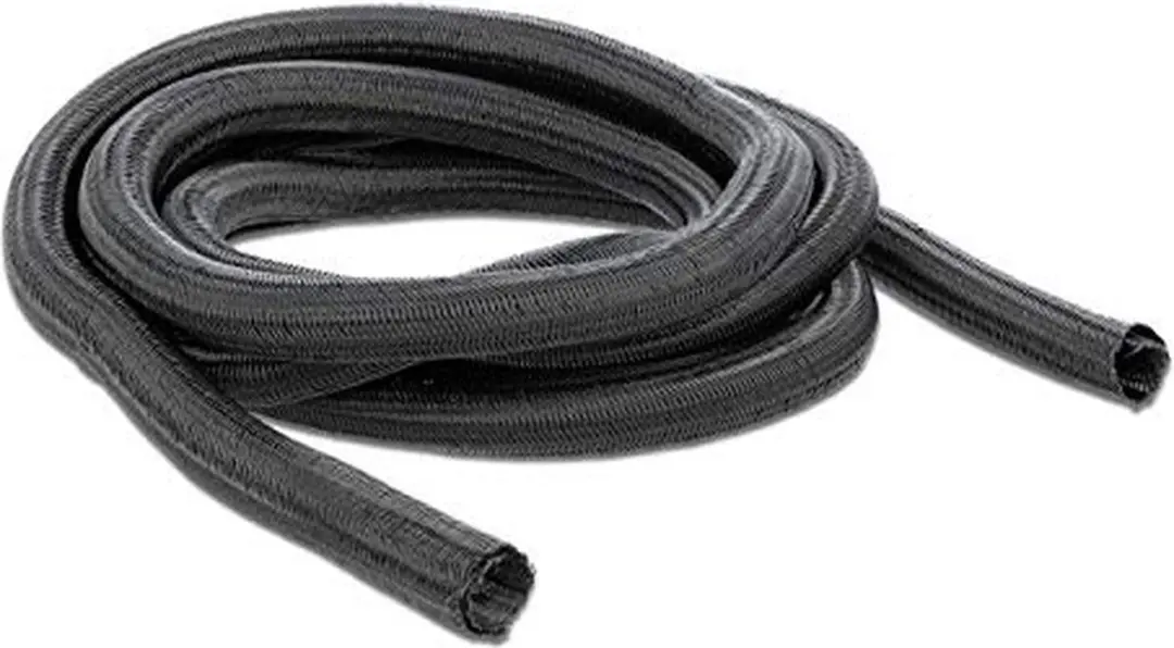 Delock Gevlochten Sleeving 10m x 13mm - Zwart