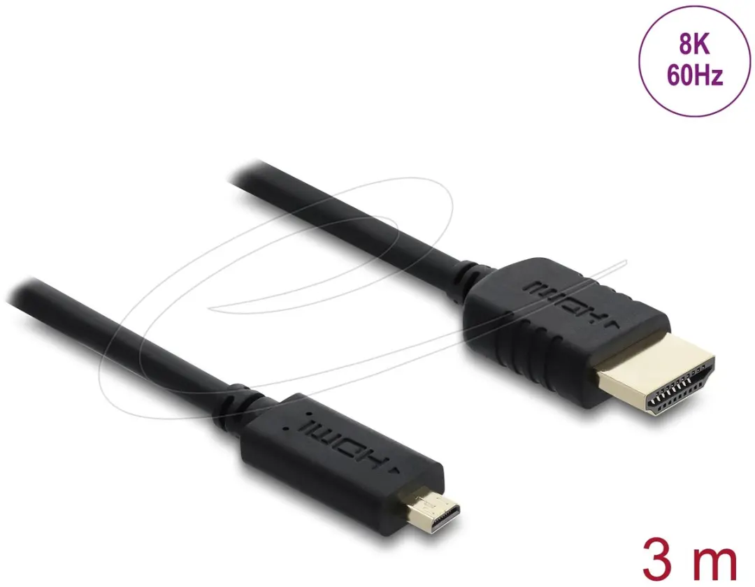 Delock Premium Micro HDMI Kabel 8K 60Hz HDR - 3m