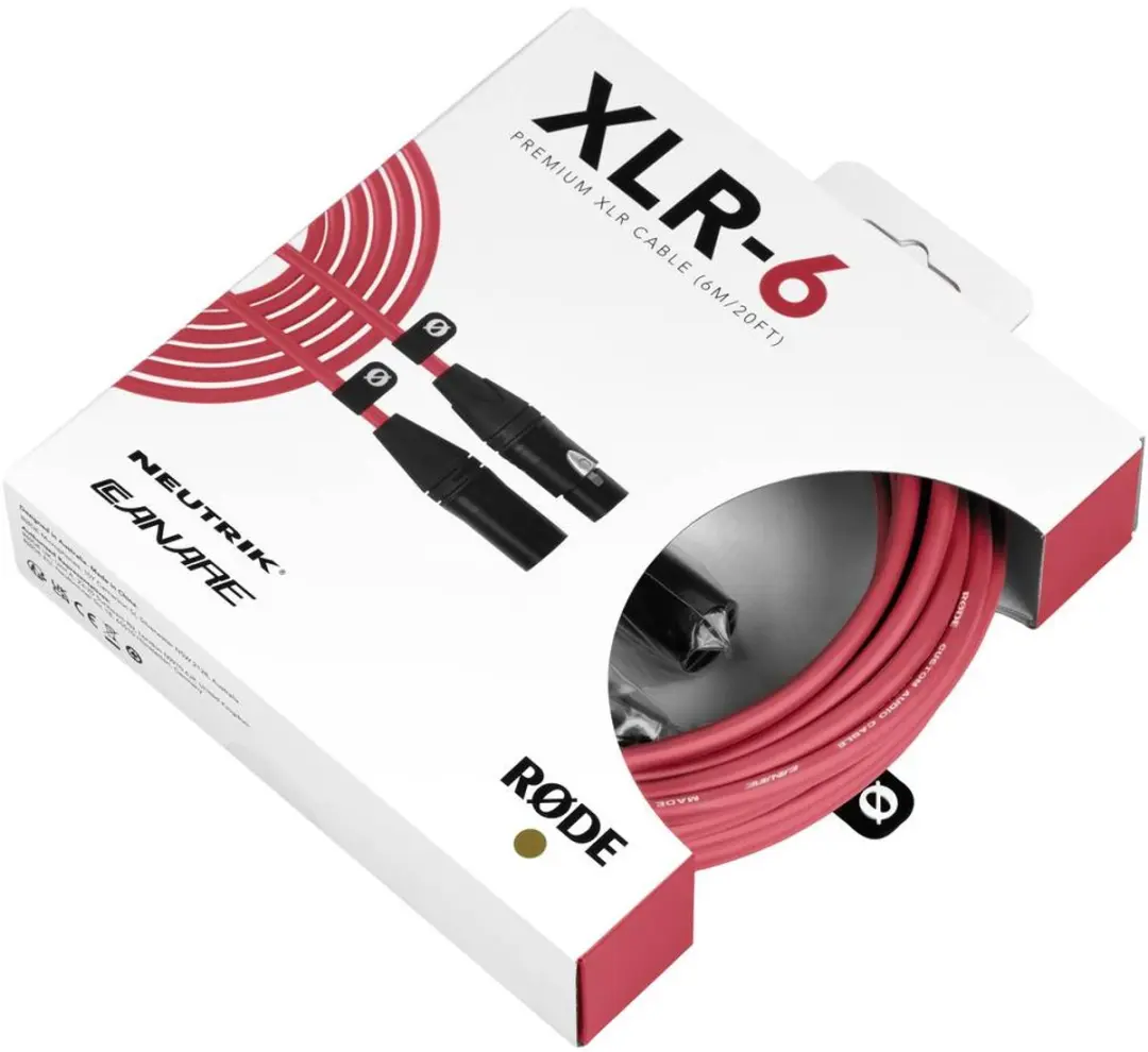 Rode XLR-6 XLR-kabel - Rood