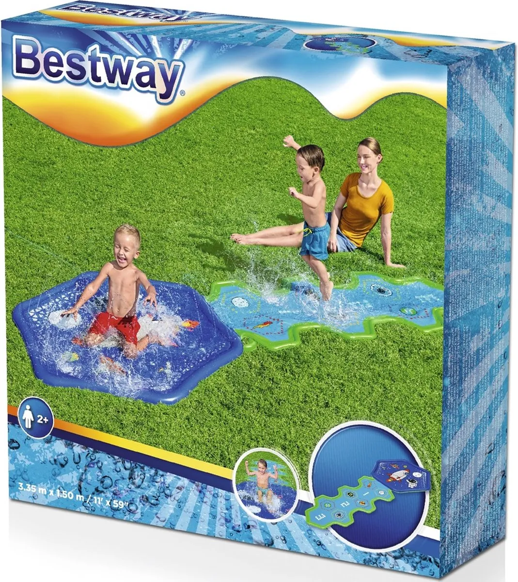 Bestway Cosmic Adventure Sproeier Spatkussen - Meerkleurig - afbeelding 6 van 6