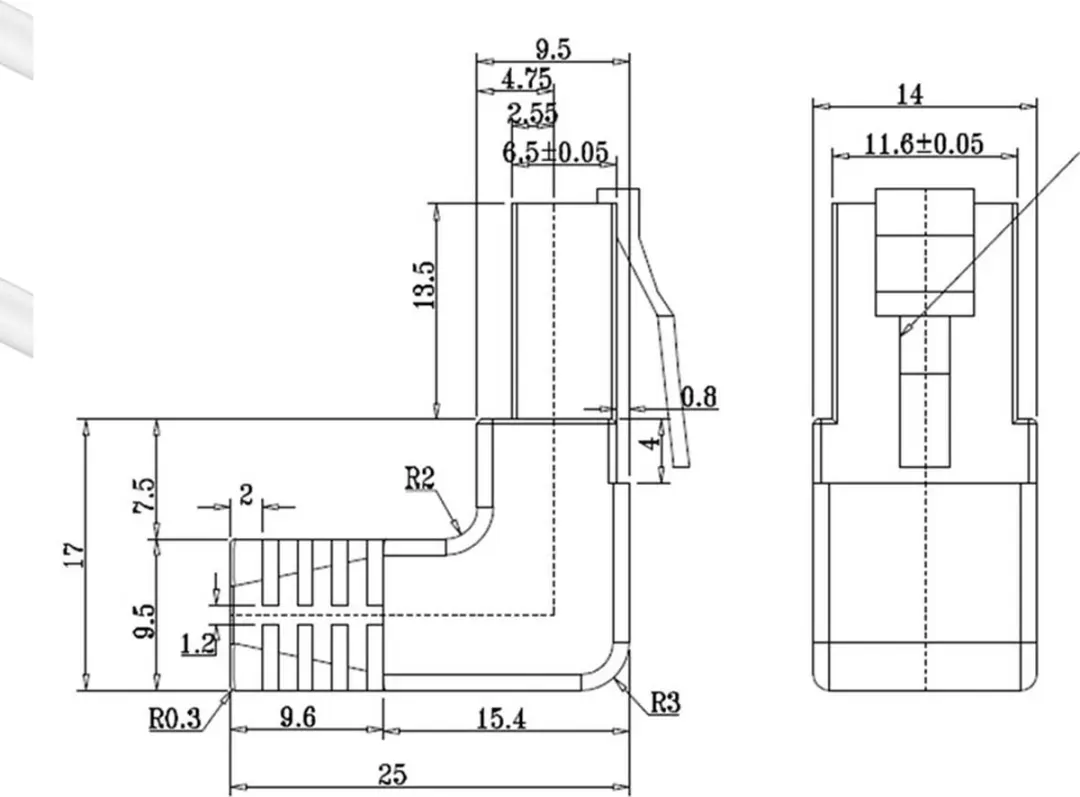 CAT5E Netwerkkabel RJ45 Wit 0.5m