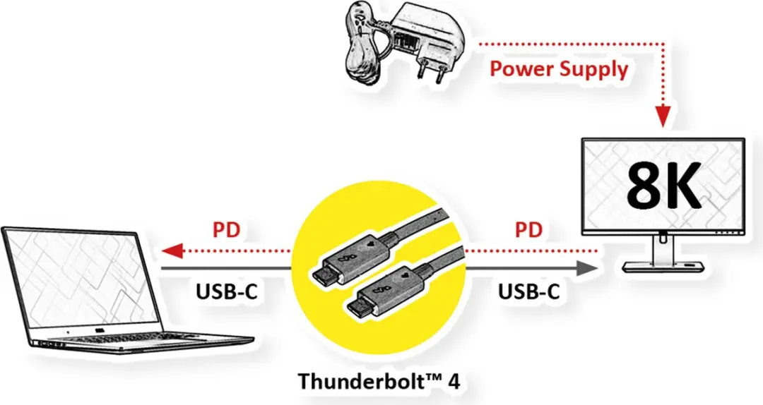 Roline Thunderbolt 4 Kabel C-C 0,5m