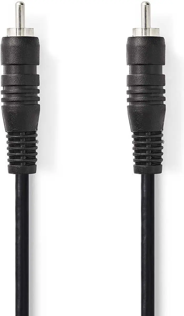 Nedis Digitale Audiokabel RCA Male 1.00m - Zwart