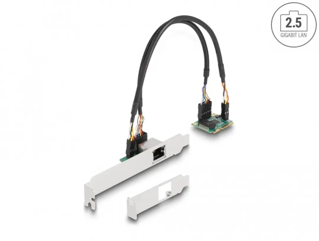 Delock Mini PCIe I/O 1x RJ45 2.5Gbps LAN