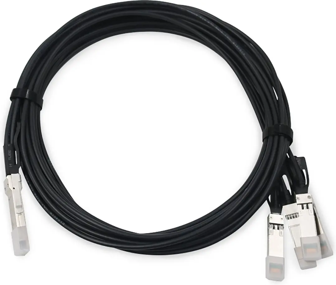 Digitus DN-81322 Glasvezelkabel SFP+ QSFP+ - 2m - Zwart