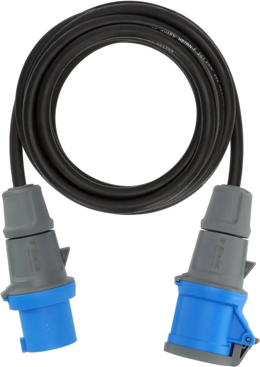 Brennenstuhl 1168650605 Camping-CEE-verlengkabel 5m - 3G 2,5mm²