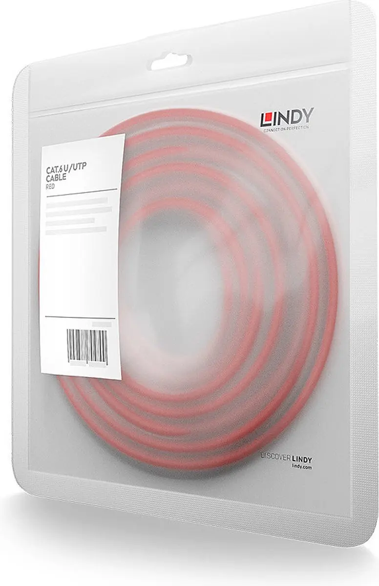 Lindy 48033 RJ45 Netwerkkabel CAT 6 - 2m Rood