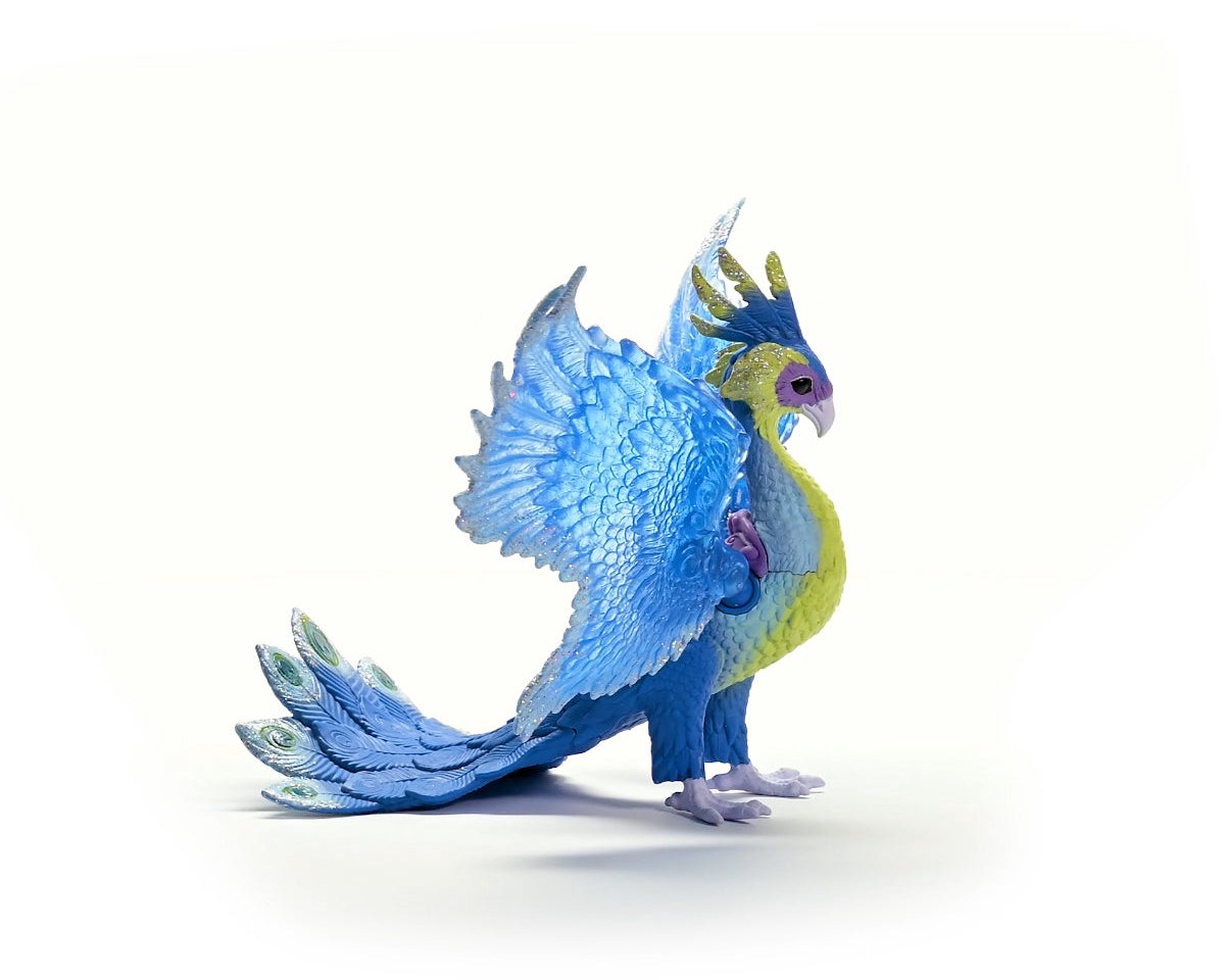 Schleich Bayala magische pauw fantasie speelfiguur voor kinderen.