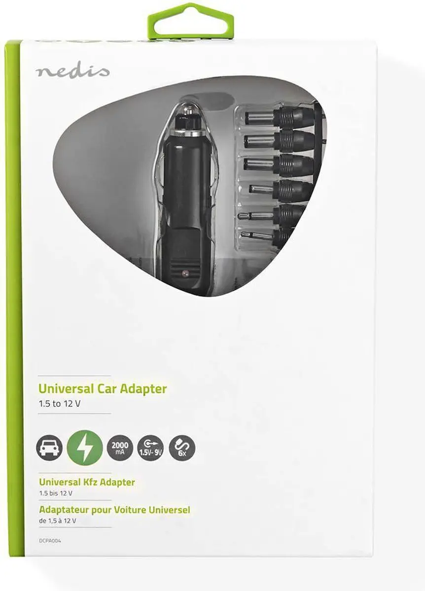 Nedis DCPA004 Universele Auto-Adapter 24W - Zwart