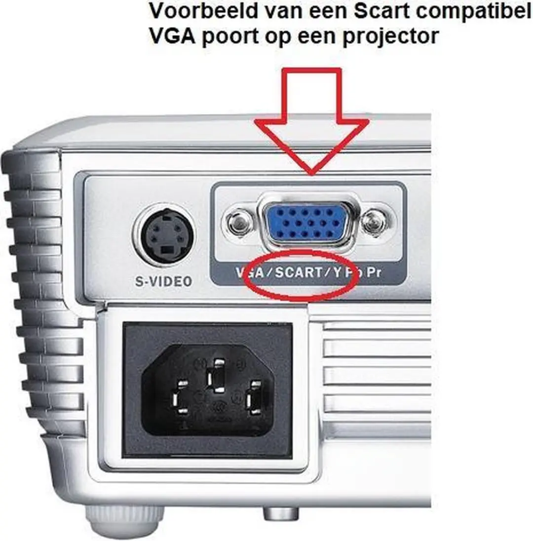 Nedis SCART-VGA Kabel CVGL31550BK20 - 2m - Zwart