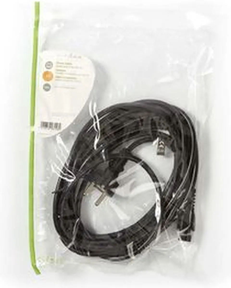 Nedis Stroomkabel Type F IEC-C5 5m - Zwart