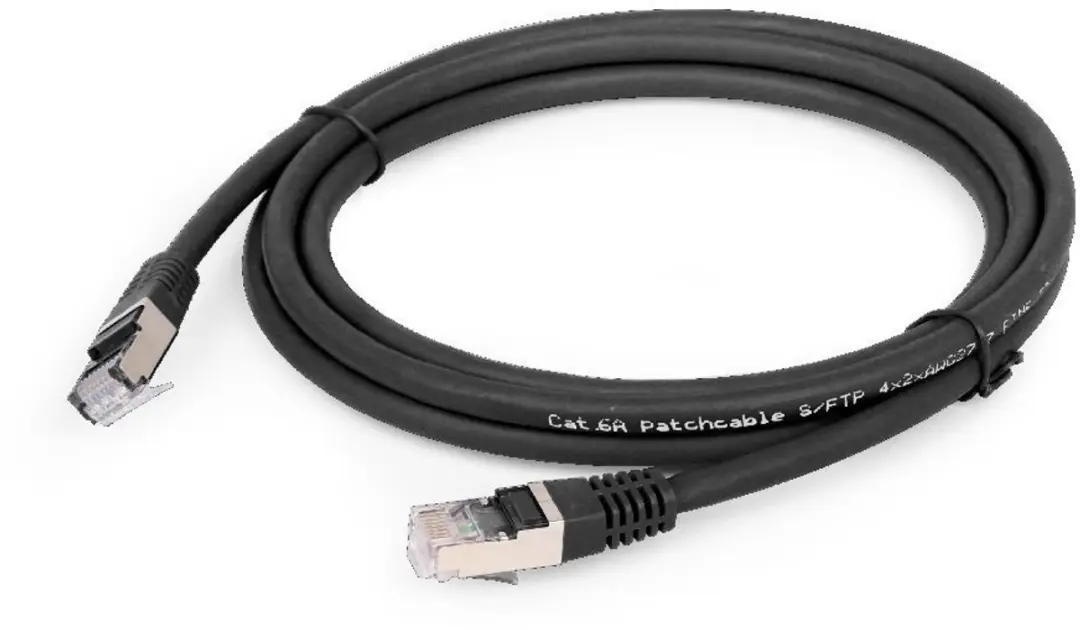 Gembird PP6A-LSZHCU-BK-0.5M Netwerkkabel Cat.6 - 50cm - Zwart