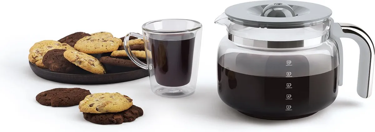 Smeg DCF02PBEU Filterkoffiemachine - Pastelblauw - 10 Kopjes