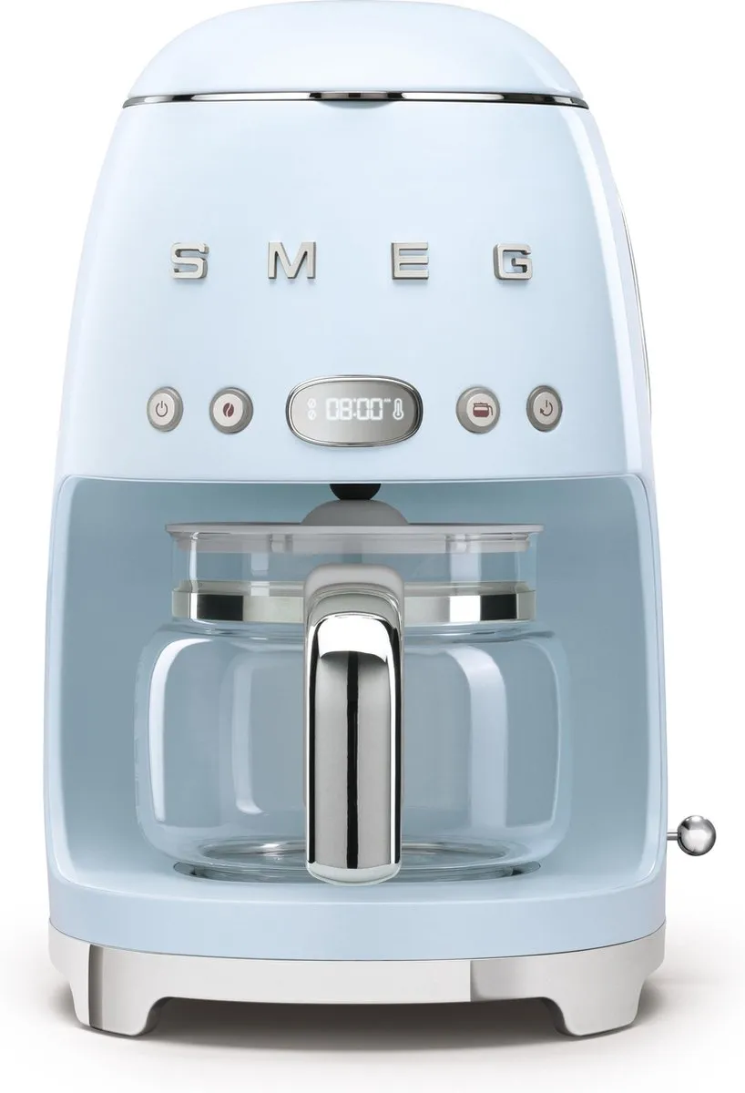 Smeg DCF02PBEU Filterkoffiemachine - Pastelblauw - 10 Kopjes