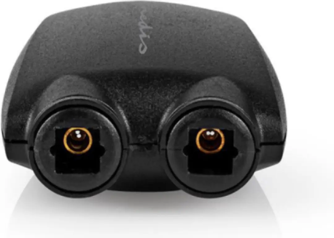 Goobay 11921 Optische Audiosplitter - 1 in / 2 uit - Zwart