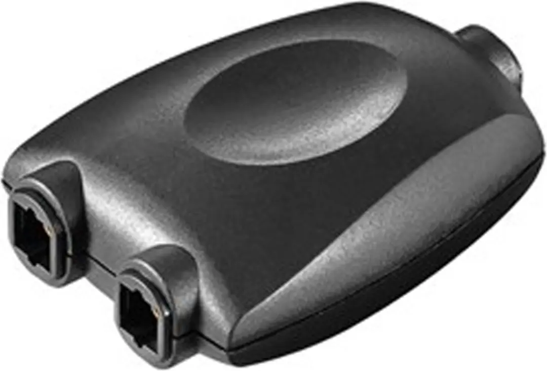 Goobay 11921 Optische Audiosplitter - 1 in / 2 uit - Zwart