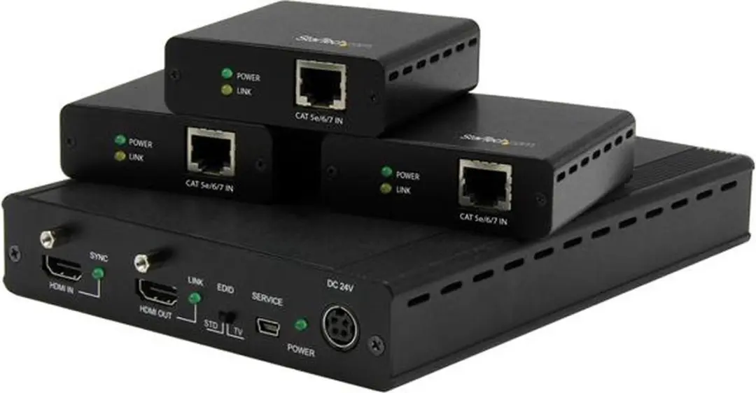 Startech 3-Poort HDBaseT Extender Set ST124HDBT