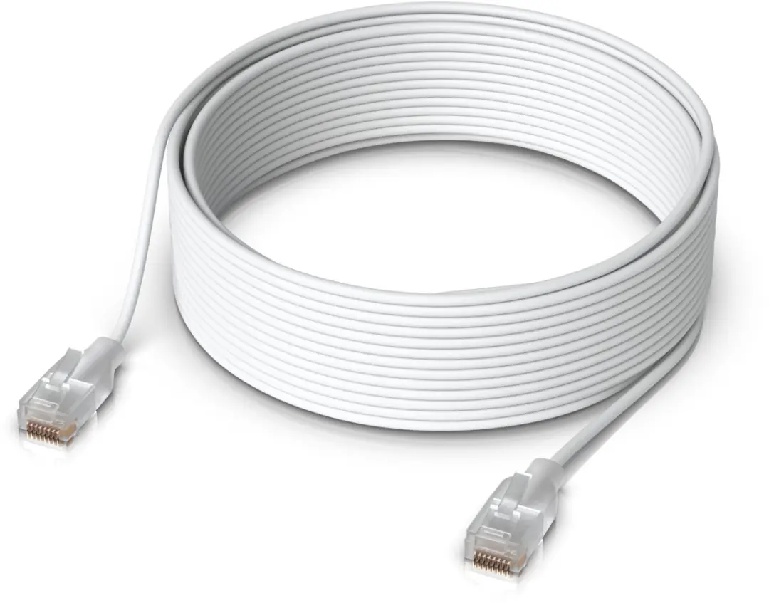 Ubiquiti UniFi Etherlighting Patchkabel 15m - Wit - Doorschijnend