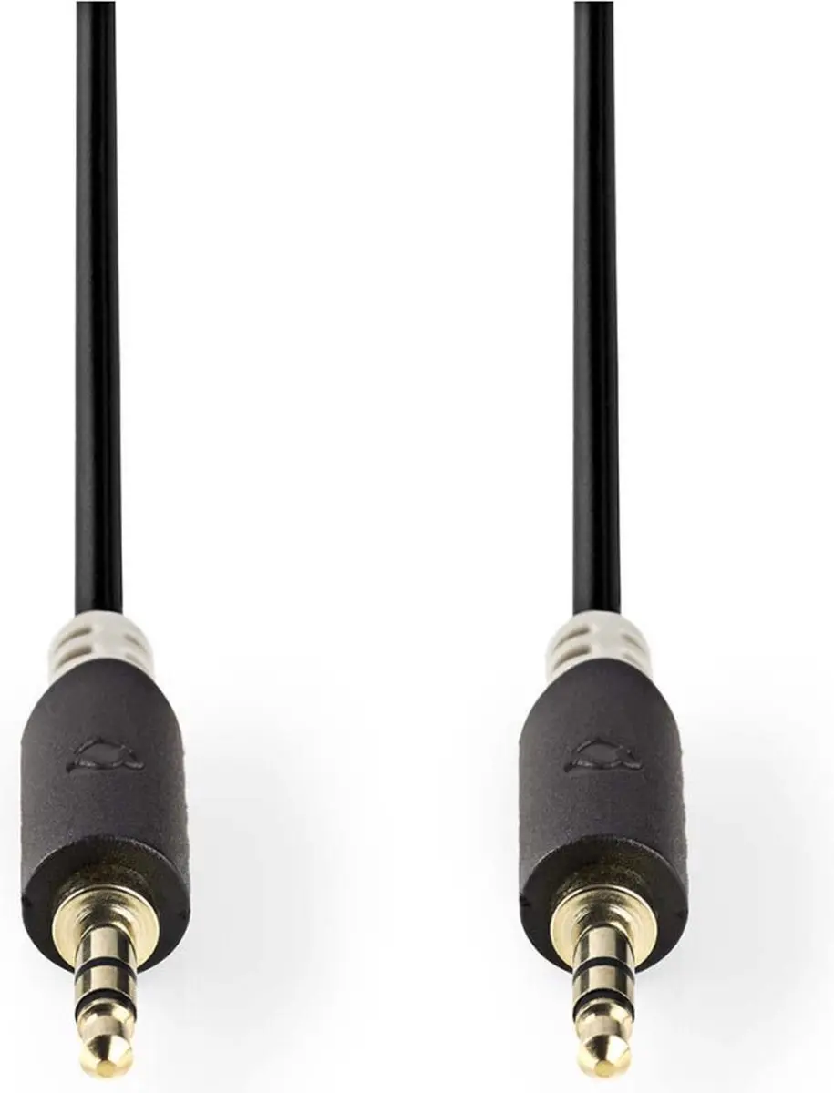 Nedis Stereo-Audiokabel 3,5mm Verguld 3m - Antraciet - afbeelding 6 van 6
