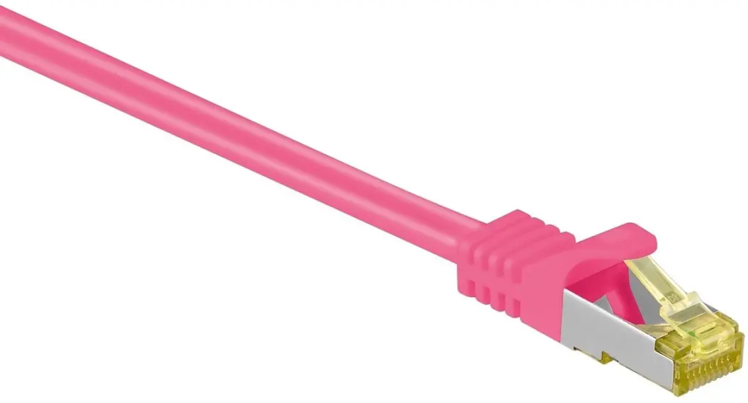 Goobay S/FTP Netwerkkabel CAT7 20m - Roze