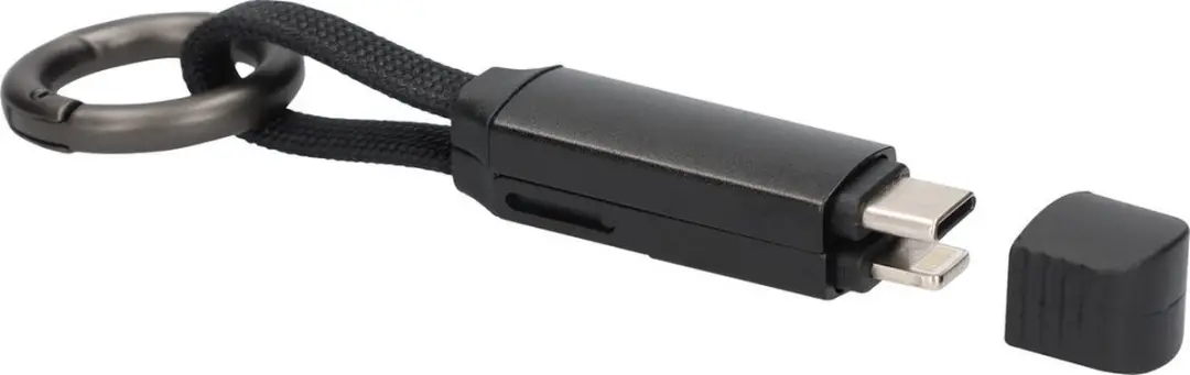 Mobiparts Aluminium 3-in-1 Kabel Ultra Slim MP-128875 - Zwart