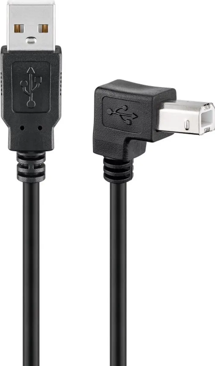 Goobay USB-A naar USB-B Haaks Kabel USB2.0 - 2m - 10 Stuks