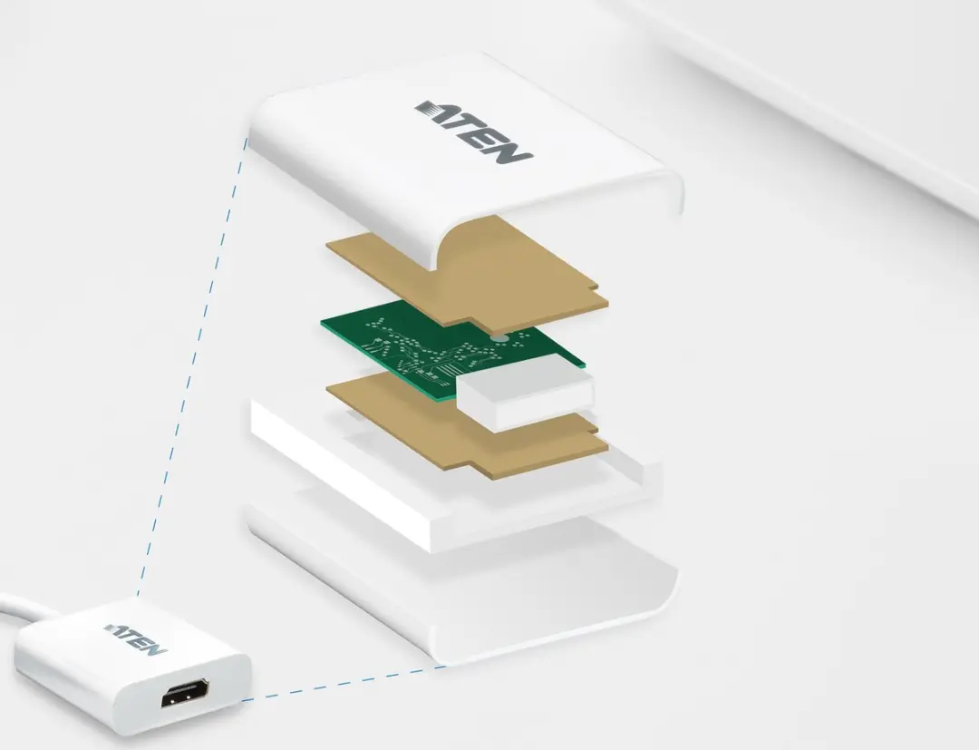 Aten VC985 DisplayPort naar HDMI Adapter - Wit