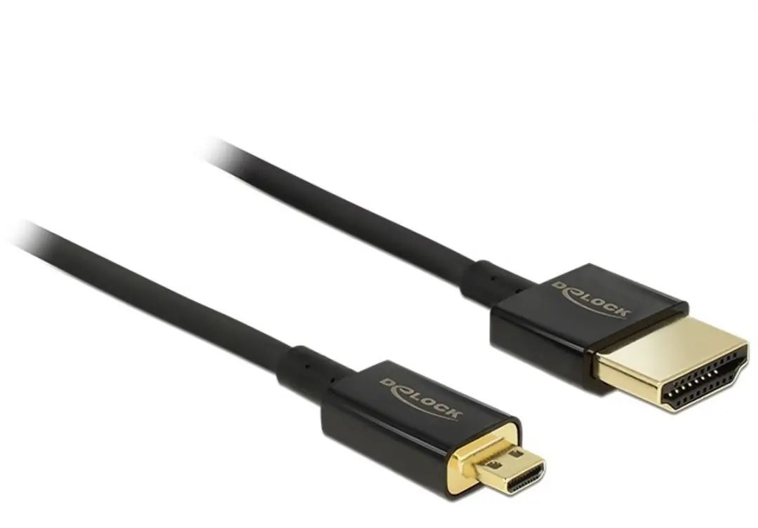 Delock Micro HDMI HDMI-kabel 2.0 4K60Hz