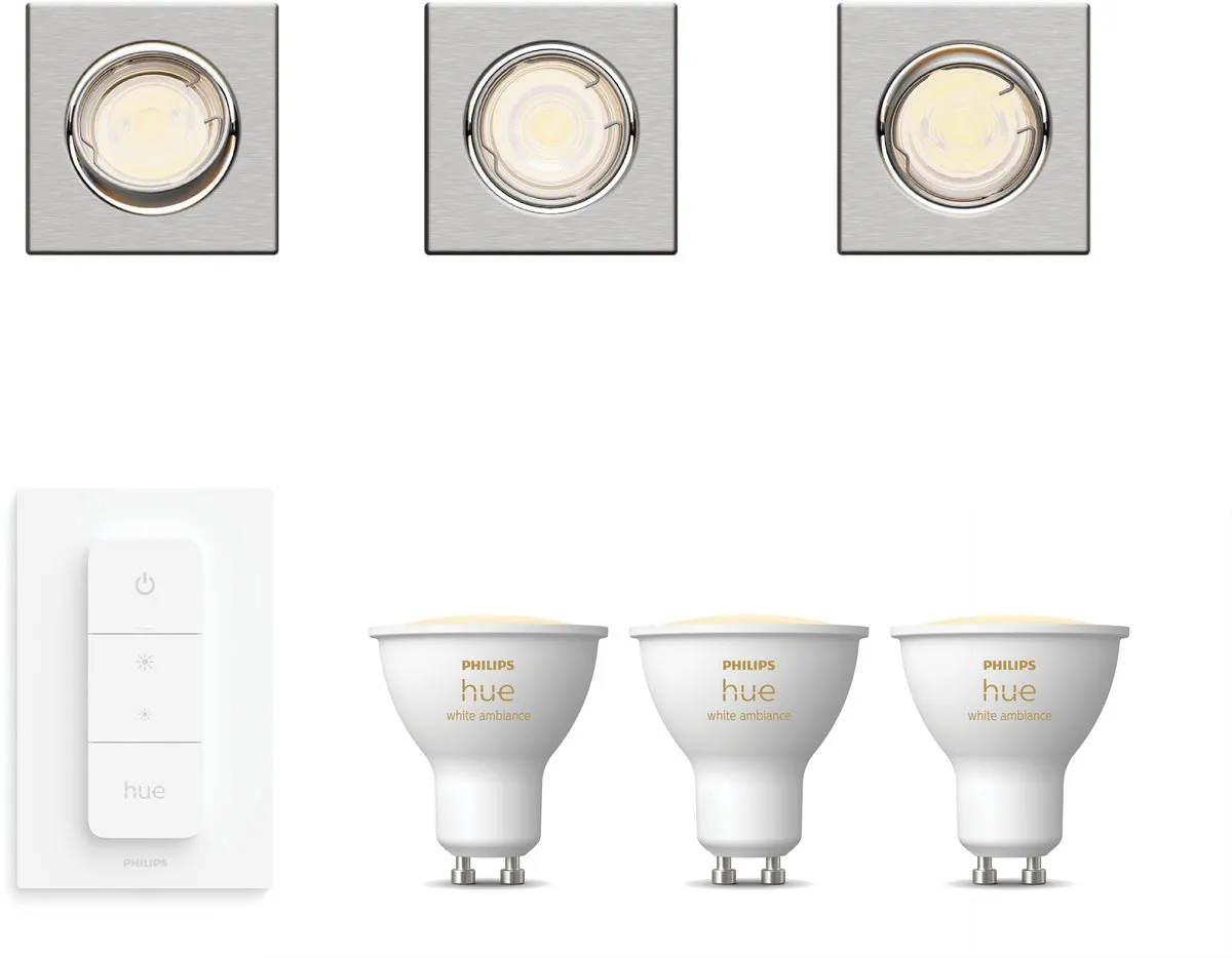 Philips Hue Peridot Inbouwspots 3 Stuks