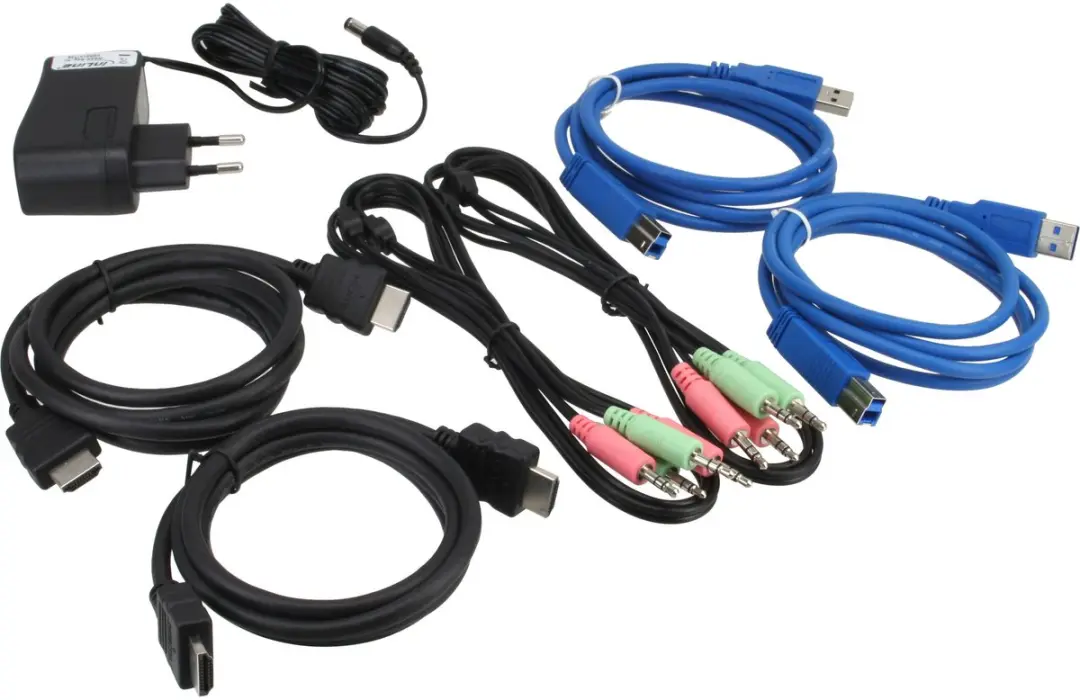 InLine 62622I 2-Poorts HDMI KVM Switch - USB 3.0 Audio - Zwart