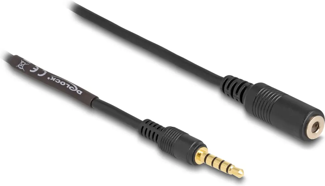 Delock 3.5mm Jackkabel 5-pins M/F