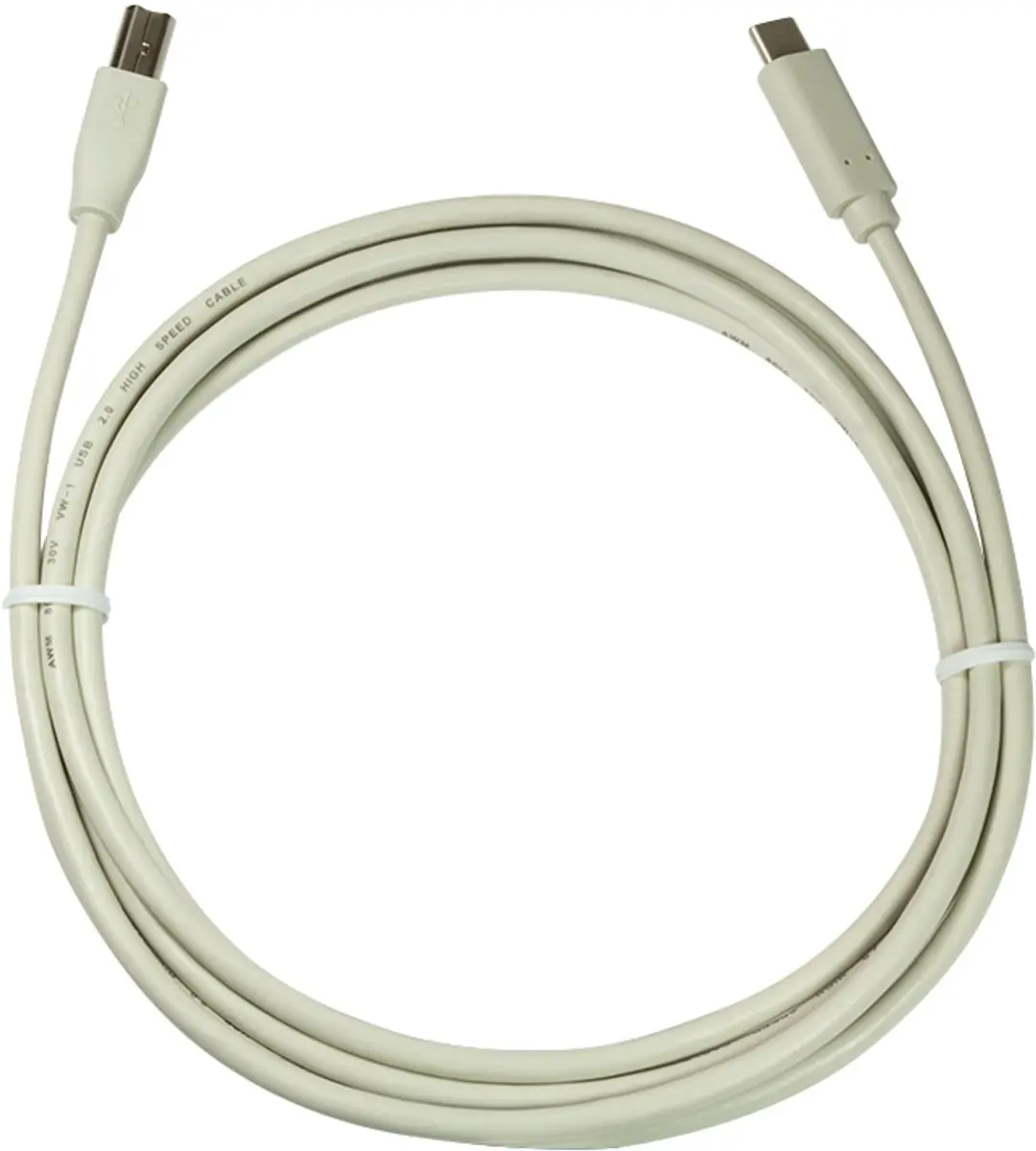 Logilink CU0160 USB 2.0 Kabel 1m - USB-C naar USB-B - Wit