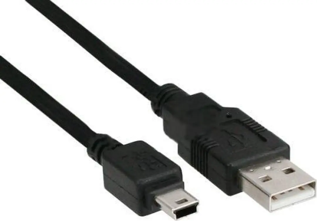 InLine USB 2.0 A naar Mini-B Kabel 3m - Zwart