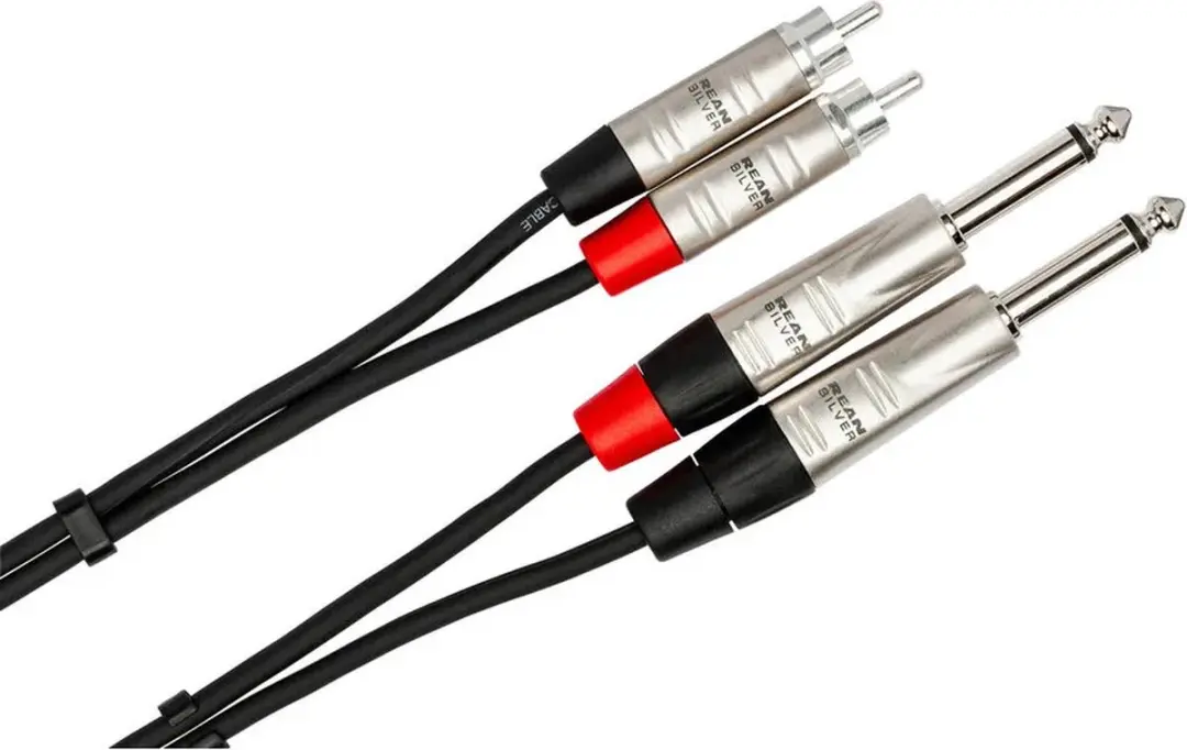 Hosa HPR-015X2 Jack naar Cinch Kabel - 2x4,5m - Zwart
