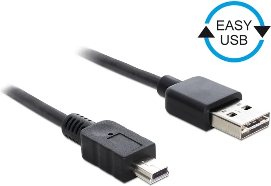 Delock Mini USB naar Easy-USB-A Kabel 2A