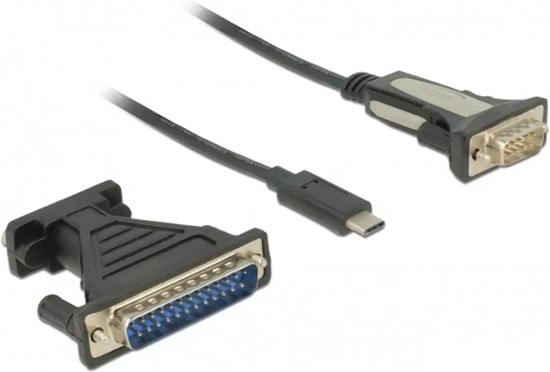Delock USB-C naar RS232 Adapter 9/25-pins