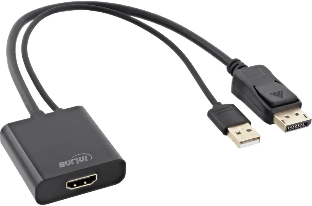 InLine HDMI naar DisplayPort Converterkabel 4K