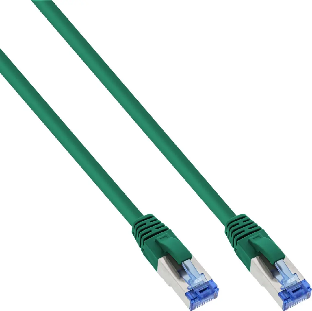 InLine Patchkabel S/FTP Cat.6A 0,3m - Halogeenvrij - Groen