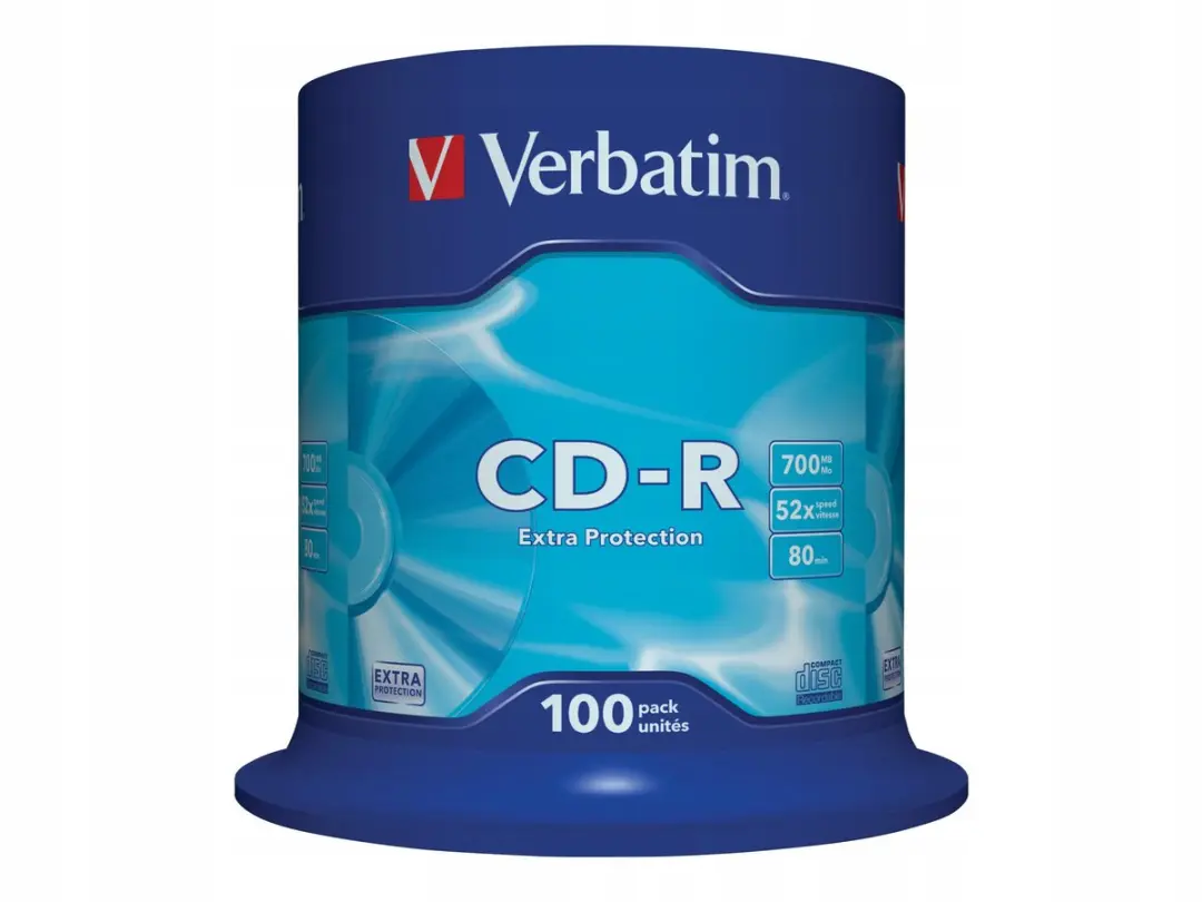 Verbatim 43411 CD-R 80 disc 700 MB 100 stuk(s) Spindel