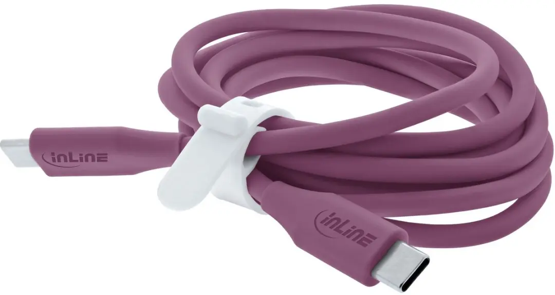 InLine USB-C Snelladingskabel 100W - Violet
