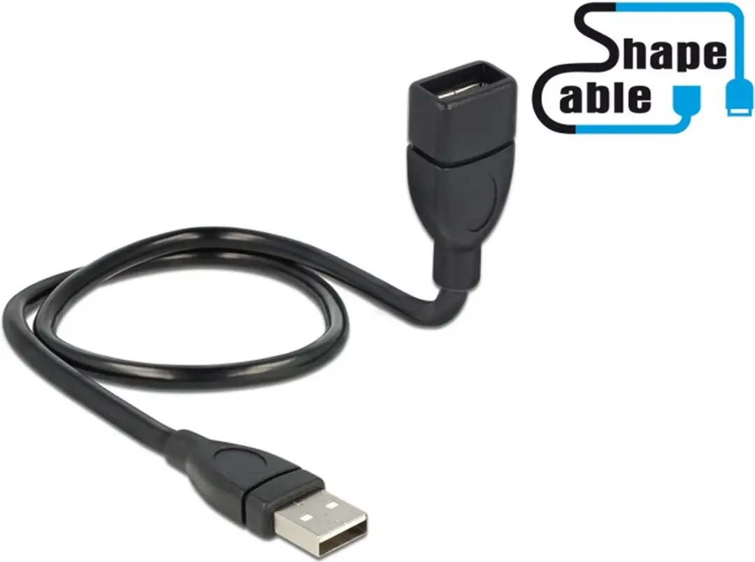 Delock 50cm USB 2.0 Verlengkabel A-A