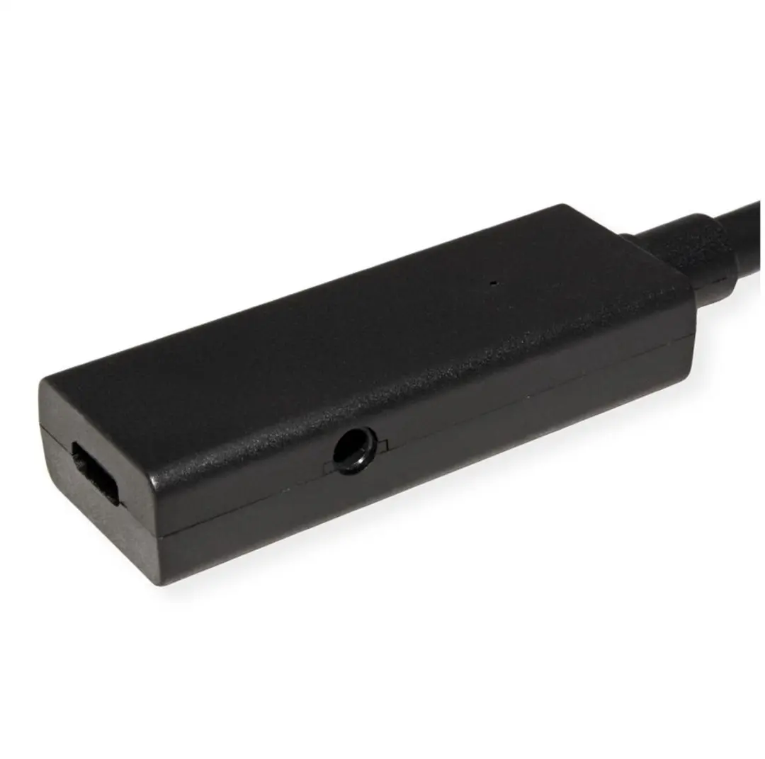 Roline USB 3.2 Gen 2 Repeater Kabel C-C M/F 5m - Zwart