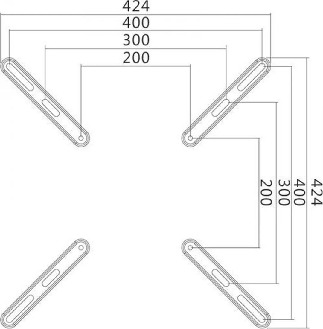 Logilink BP0029 TV-Wandbeugel VESA 400x400 - 32-55" - Zwart