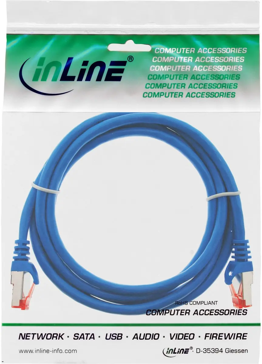 InLine Patchkabel S/FTP Cat.6 1,5m - Blauw