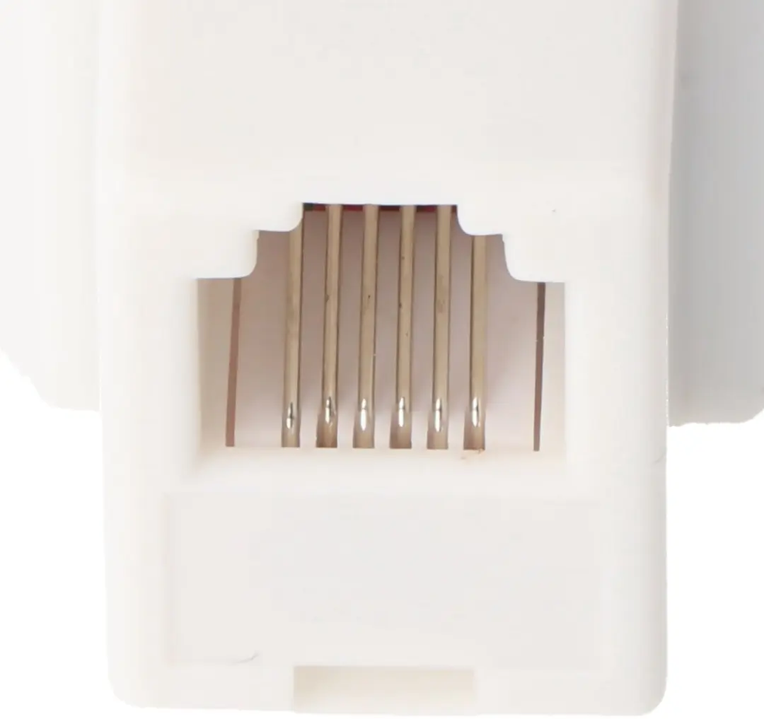 Goobay RJ-12 Adapter 2x RJ-12 FM - Wit